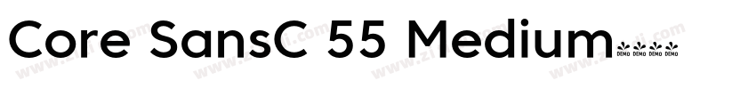 Core SansC 55 Medium字体转换